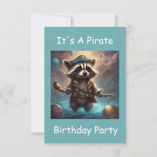 Verjaardagsfeest uitnodiging Fantasievolle Piraat