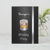 Verjaardagsfeest Uitnodiging Heren (Staand voorkant)