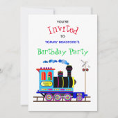 Verjaardagsfeest Uitnodiging Kinderen Chu Chu Trei (Voorkant)