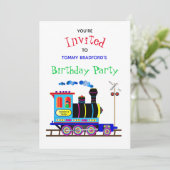 Verjaardagsfeest Uitnodiging Kinderen Chu Chu Trei (Staand voorkant)