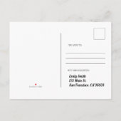 Verjaardagsfeest Uitnodiging met Regenboog Eenhoor (Achterkant)