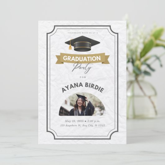 Verjaardagsfeest Uitnodiging Opslaan Datum (Staand voorkant)