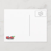 Verjaardagsfeest Uitnodiging PAW-RTY Cat Briefkaar (Achterkant)