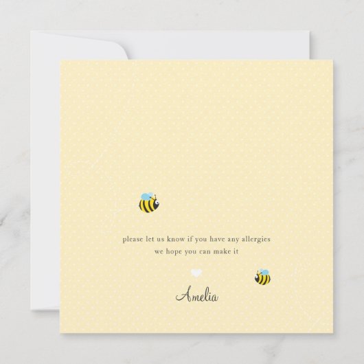 VERJAARDAGSFEEST UITNODIGINGEN:: tuin thema 1 Kaart (Achterkant)