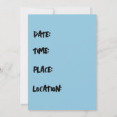 VERJAARDAGSFEest UITNODIGINGEN VOOR DONALD TRUMP (Achterkant)