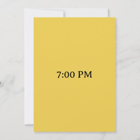 Verjaardagsfeest uitnodigingskaart | persoonlijk kaart (Achterkant)