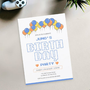 Verjaardagsfeest Uitnodigingskaart Sjabloon   Retr Kaart