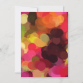 Verjaardagsfeest van Art Paint Kaart (Achterkant)