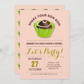 Verjaardagsfeest van Bon Bon Kaart (Voorkant / Achterkant)