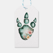 Verjaardagsfeest van de dinosaurus Adventure Boy Cadeaulabel (Achterkant)