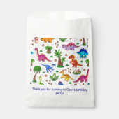 Verjaardagsfeest van de dinosaurus Baby shower Bedankzakje (Voorkant)