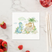 Verjaardagsfeest van de dinosaurus Baby shower Servet (Insitu)