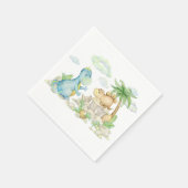 Verjaardagsfeest van de dinosaurus Baby shower Servet (Hoek)