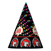Verjaardagsfeest van de Duitse herder Feesthoedjes (Links)