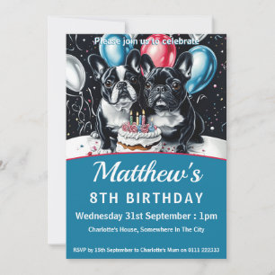 Verjaardagsfeest van de Franse Bulldog Kaart