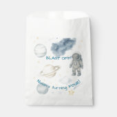 Verjaardagsfeest van de kosmische ruimte | Rakette Bedankzakje (Voorkant)