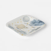 Verjaardagsfeest van de kosmische ruimte | Rocket  Papieren Bordje (Gebogen)