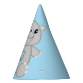 Verjaardagsfeest van de neushoorn feesthoedjes (Rechts)