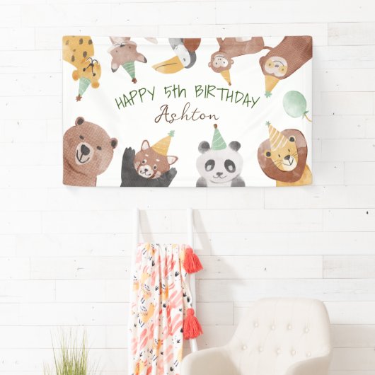 verjaardagsfeest van de partij spandoek (Insitu)