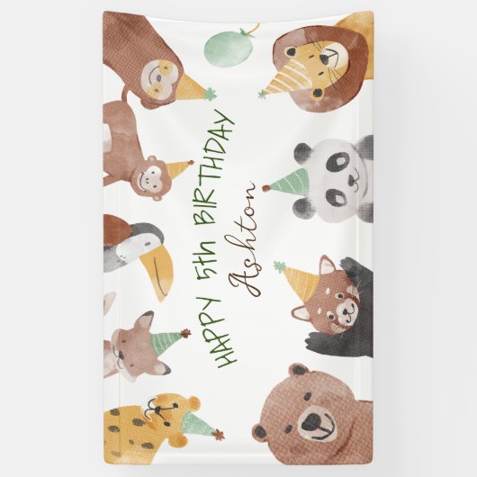 verjaardagsfeest van de partij spandoek (Verticaal)