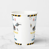 Verjaardagsfeest van de politie in kind papieren bekers (Links)