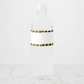 Verjaardagsfeest van de politie in kind waterfles etiket (Achterkant)