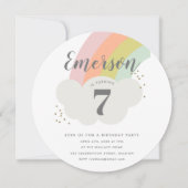 verjaardagsfeest van de regenboogwolk kaart (Voorkant)