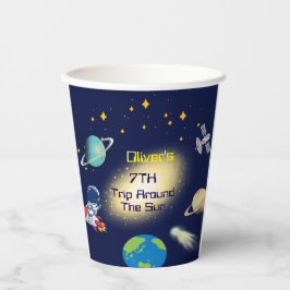 Verjaardagsfeest van de Schattigee ruimteastronaut Papieren Bekers