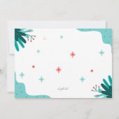 Verjaardagsfeest van de Teddybeer Kaart (Achterkant)