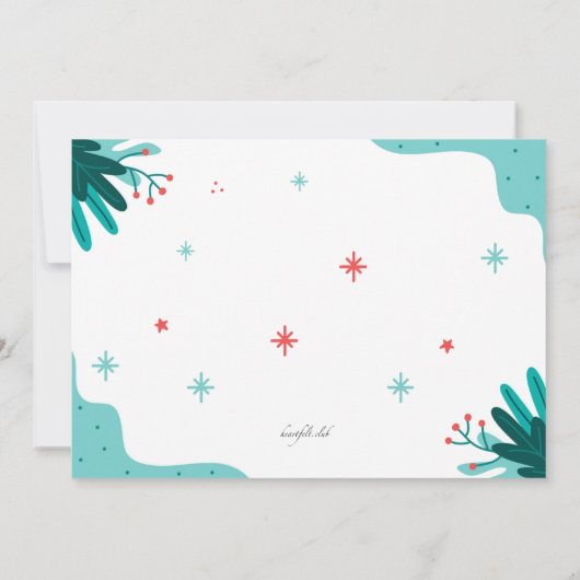 Verjaardagsfeest van de Teddybeer Kaart (Achterkant)