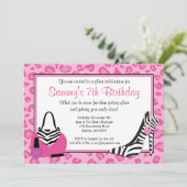 Verjaardagsfeest van Diva Glam Kaart (Staand voorkant)