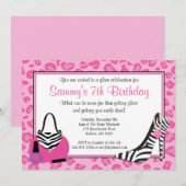 Verjaardagsfeest van Diva Glam Kaart (Voorkant / Achterkant)