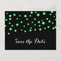 Verjaardagsfeest van Green Glowing Stars - Save th