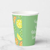 Verjaardagsfeest van het Citrus Slice Kind Papieren Bekers (Rechts)