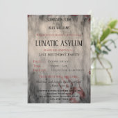 Verjaardagsfeest van het gekkenhuis kaart (Staand voorkant)