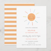 verjaardagsfeest van het Kind Rainbow Rays Kaart (Voorkant / Achterkant)