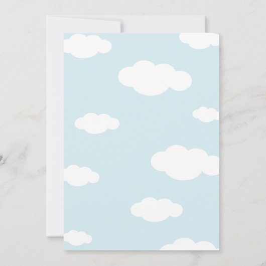 verjaardagsfeest van het Kind Rainbow, Sun en Clou Kaart (Achterkant)