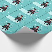 verjaardagsfeest van het kind van Magicië Cadeaupapier (Hoek)