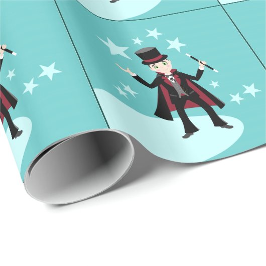 verjaardagsfeest van het kind van Magicië Cadeaupapier (Rol Hoek)