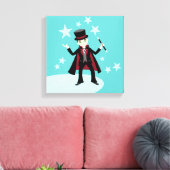 verjaardagsfeest van het kind van Magicië Canvas Afdruk (Insitu (Woonkamer))