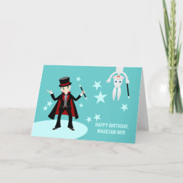 verjaardagsfeest van het kind van Magicië Kaart
