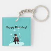 verjaardagsfeest van het kind van Magicië Sleutelhanger (Achterkant)