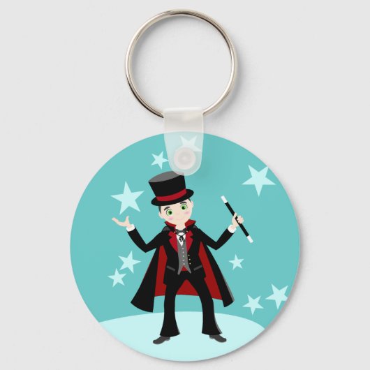 verjaardagsfeest van het kind van Magicië Sleutelhanger (Voorkant)