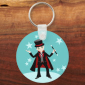 verjaardagsfeest van het kind van Magicië Sleutelhanger (Voorkant)