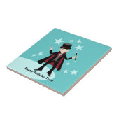 verjaardagsfeest van het kind van Magicië Tegeltje (Zijkant)