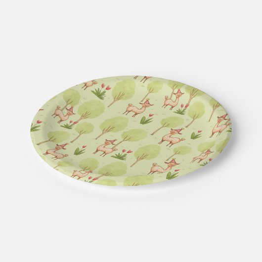 Verjaardagsfeest van het Llama kind Papieren Bordje (Gekanteld)