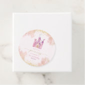 Verjaardagsfeest van het Prinses Koninklijk Kastee Bedankjes Labels (In situ)