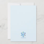 Verjaardagsfeest van het Scientist Kind Kaart (Achterkant)