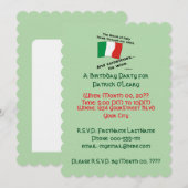 Verjaardagsfeest van Italiaans bloed en wijn Kaart (Voorkant / Achterkant)