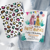 Verjaardagsfeest van Mod Party Animals Kind Kaart